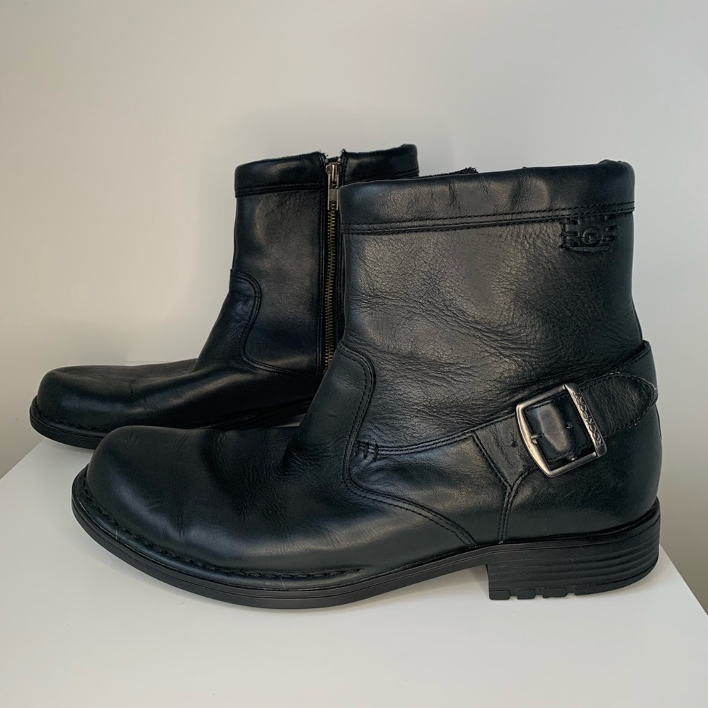 Rockport Men’s Motorcicle Boots Side Zip Up Sz 10